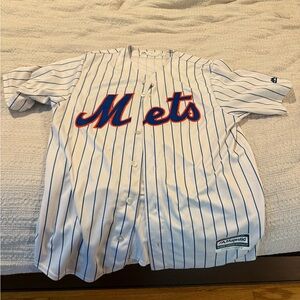 Majestic White and Blue Mets Jersey - M